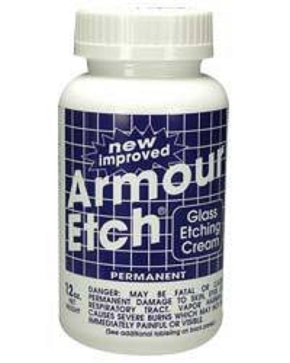 Armour Etch Glass Etching Cream - 10 Oz  New