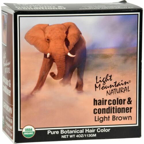 Light Mountain Natural Hair Color And Conditioner Light Brown - 4 Fl Oz