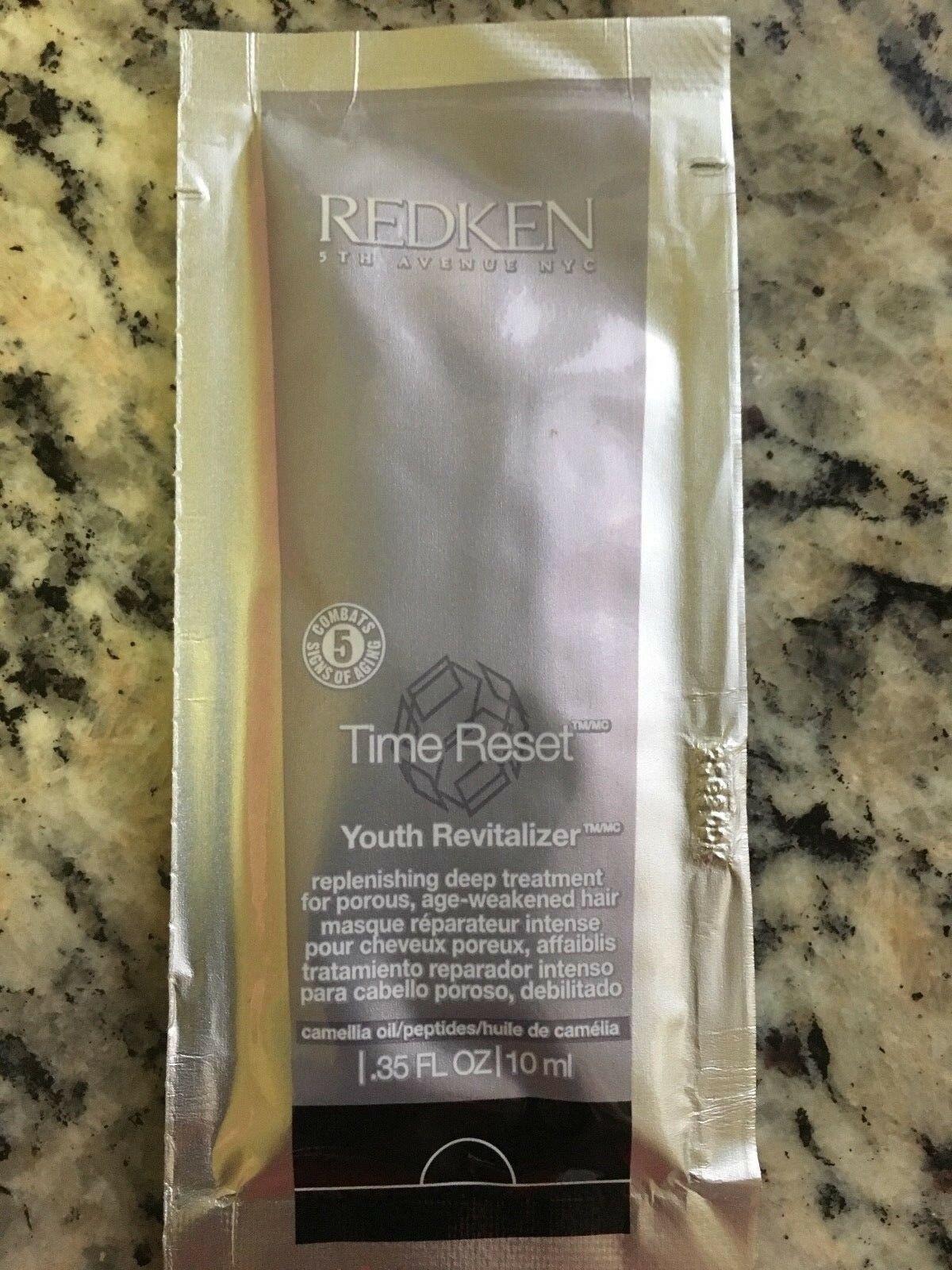 100 Redken Time Reset Youth Revitalizer Travel Size .35oz  Each Packet