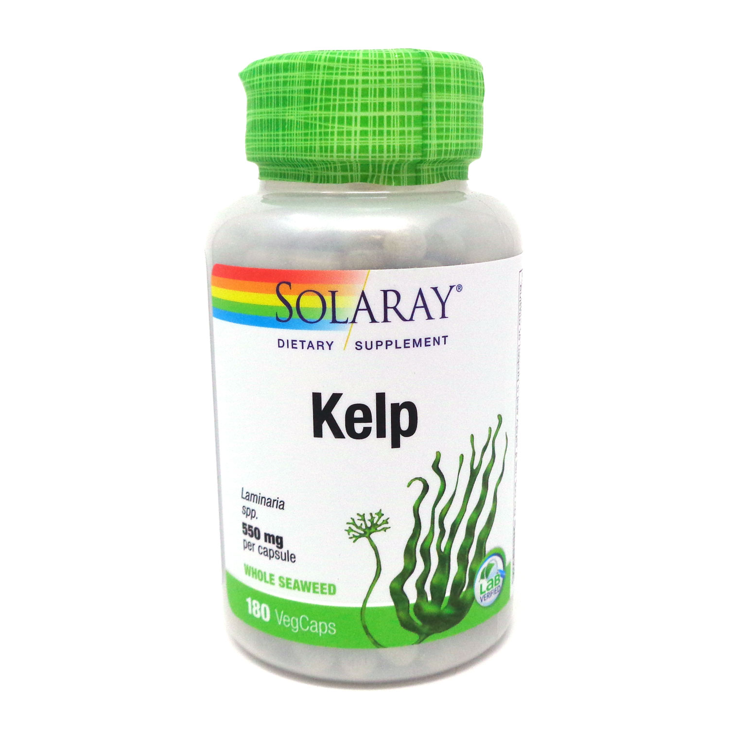 Kelp 640 Mg By Solaray - 180  Capsules