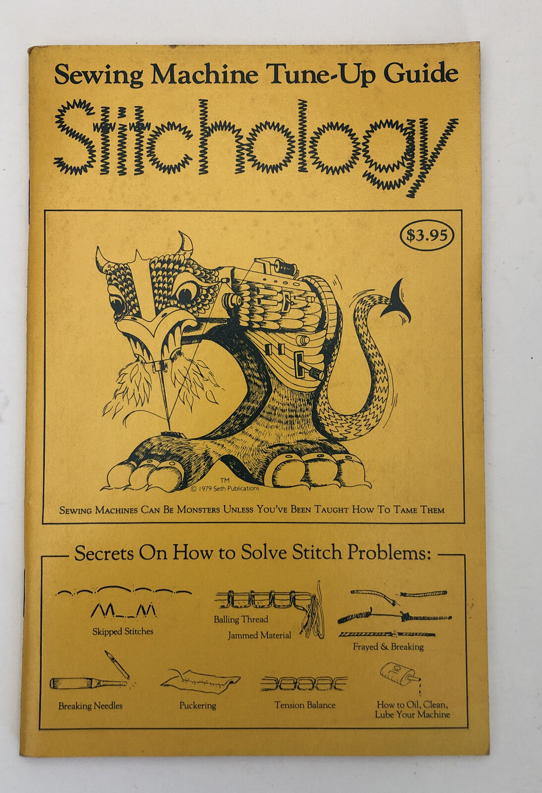 Rare Vintage Sewing Machine Book "stitchology" By Douglas Neil Skjerseth 1979