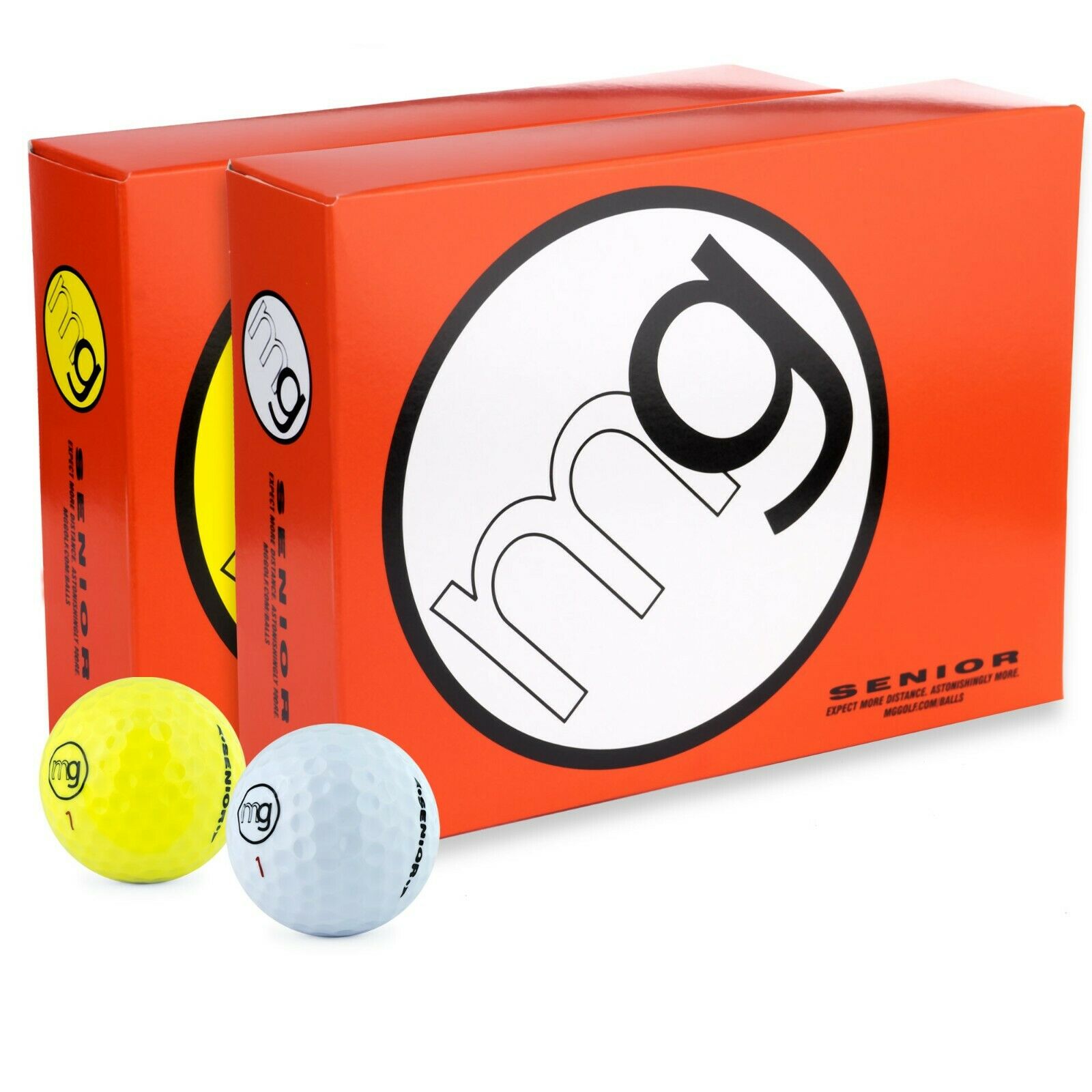 Mg Senior 1-dozen Golf Balls Longest With Speed, Distance, & Maximum Enjoyment.