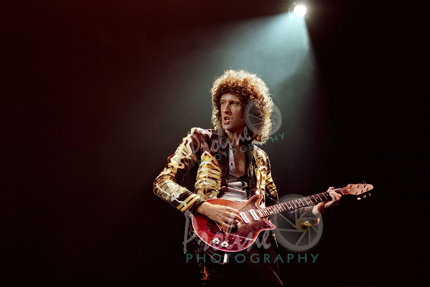 Brian May - Queen - Concert Photo, Milwaukee 1980 8" X 10"  #25