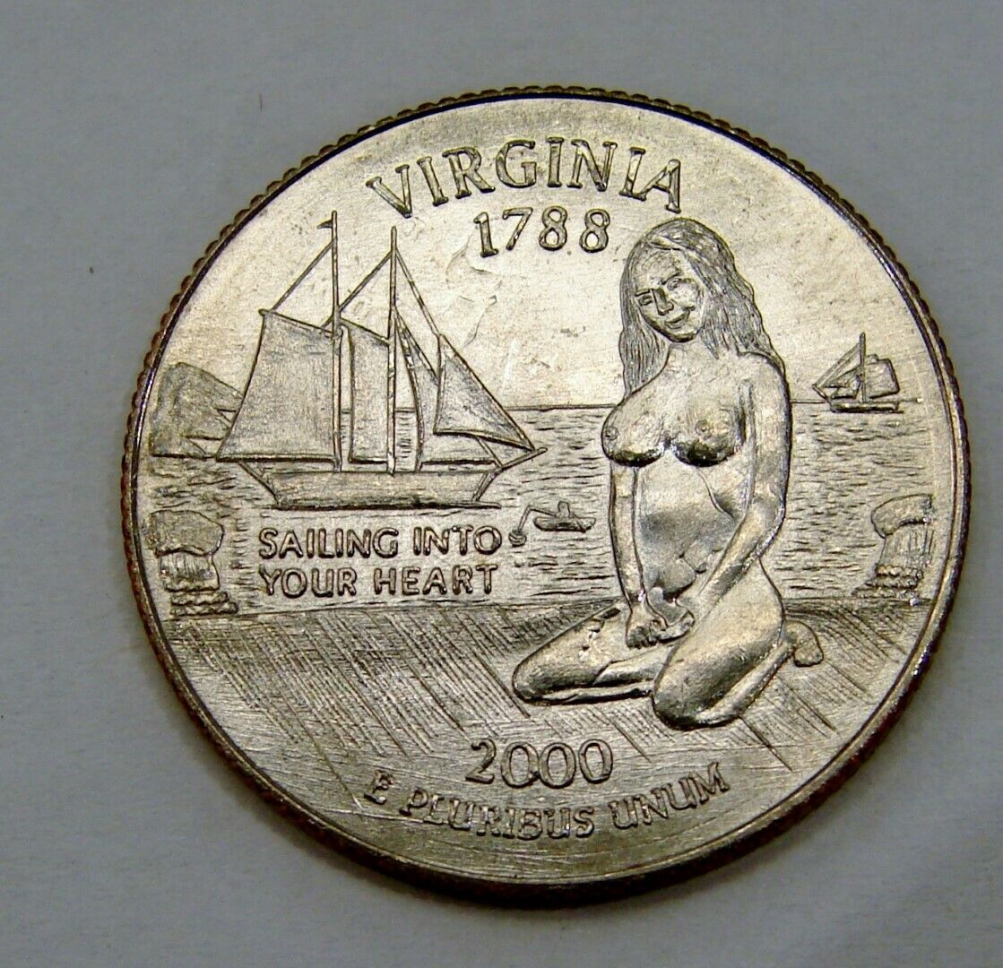 Virginia - Sailing In To Your Heart - Adult Themed "sexy Quarter"
