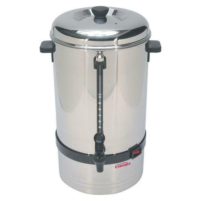 Classic Concepts Ssu80 Stainless Steel Urn 80 Cup Permanent Filter Basket