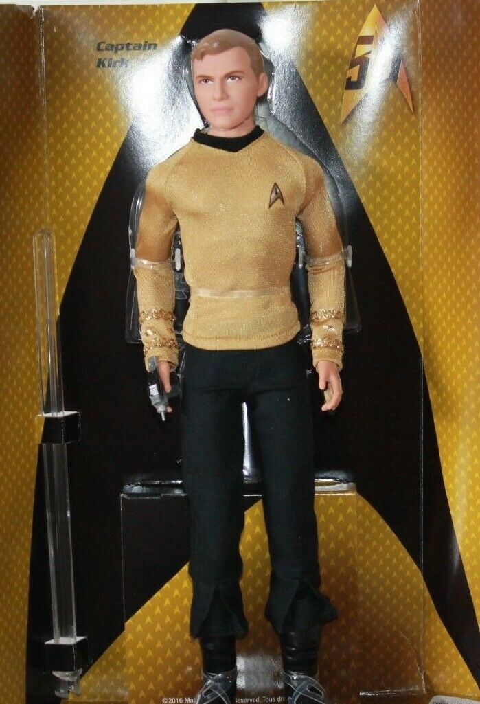 Barbie Captain James T Kirk 50th Anniversary Loose No Box Padded Mailer Ship