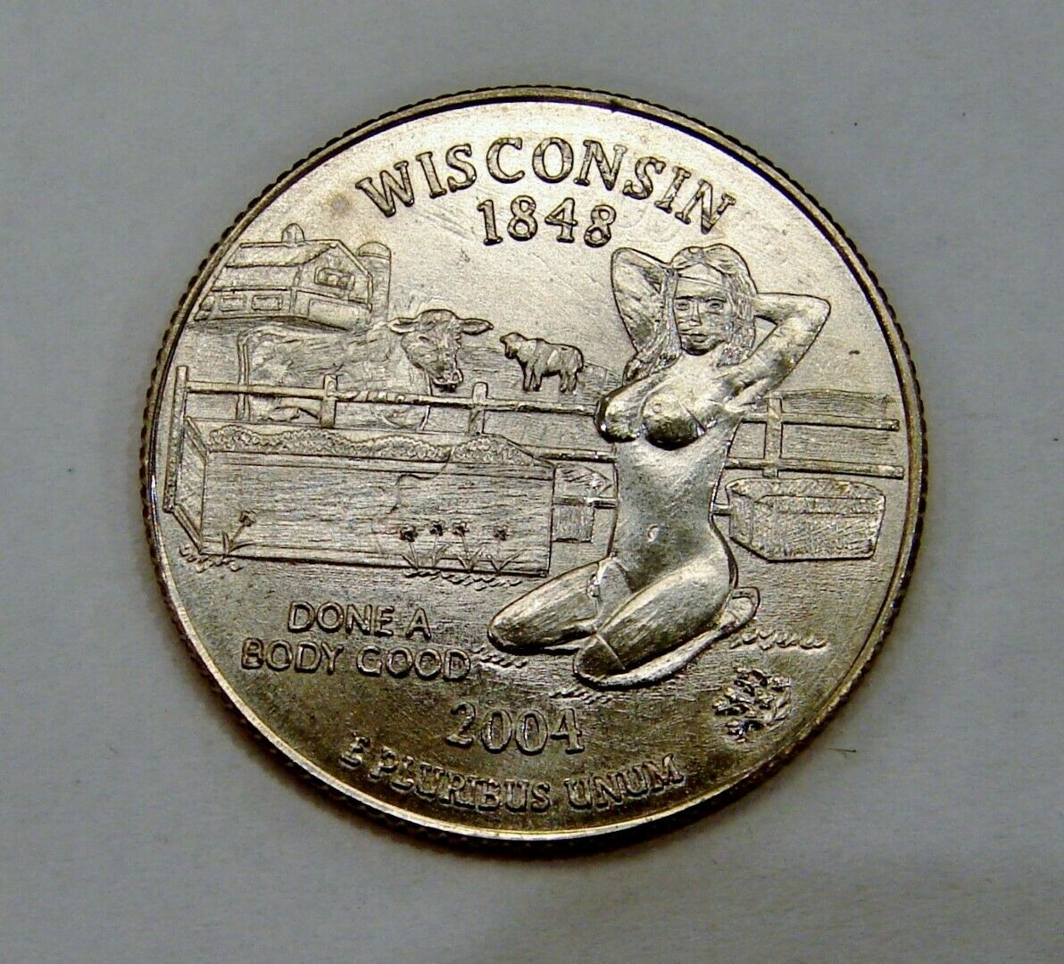 Wisconsin - Done A Body Good - Adult Themed "sexy Quarter"