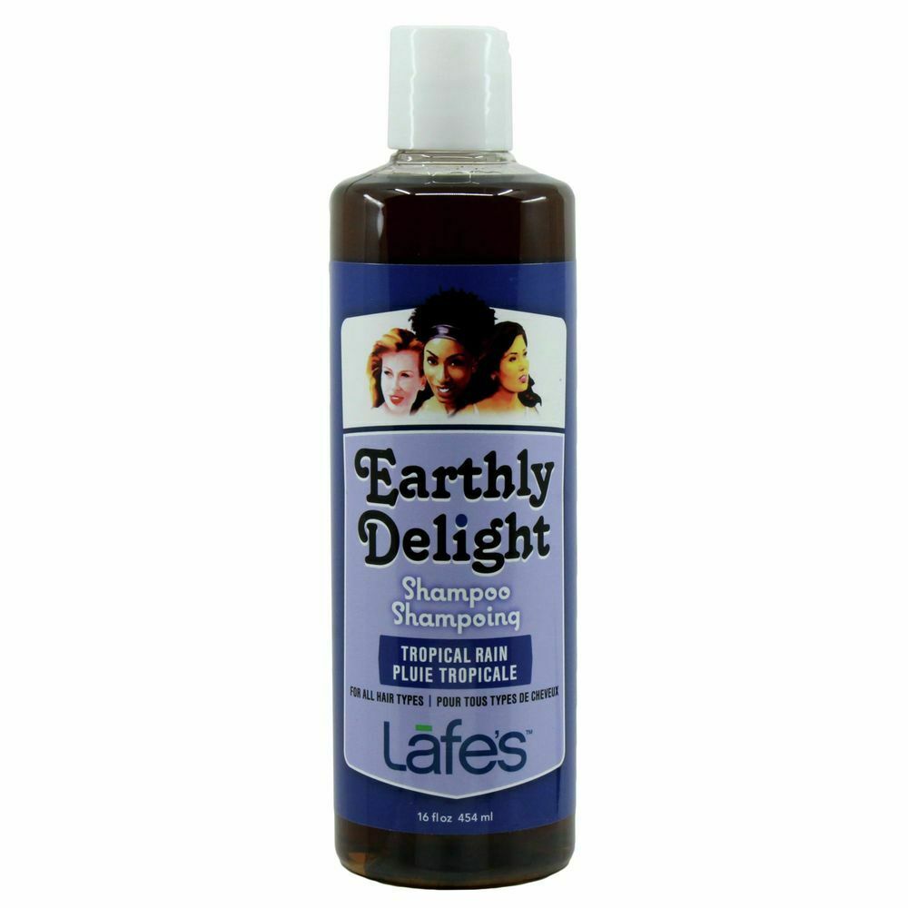 Earthly Delight Herbal Shampoo Tropical Rain Lafe's Natural Bodycare 16 Oz Liqui