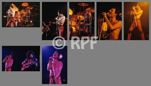 Queen 80/08/14 Photo Set, 7 Photos 4x6, Freddie Mercury - Greensboro