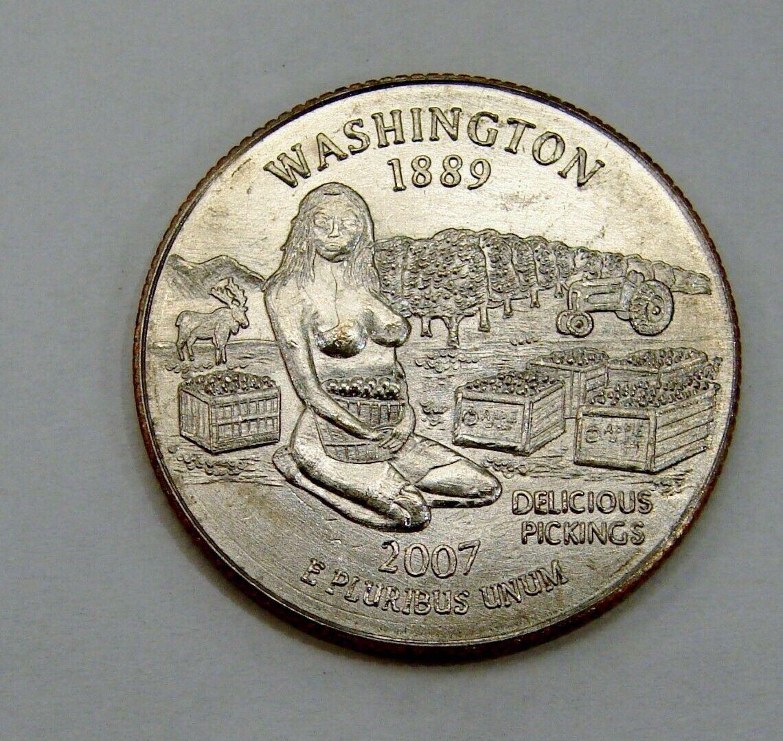 Washington - Delicious Pickings - Adult Themed "sexy Quarter"